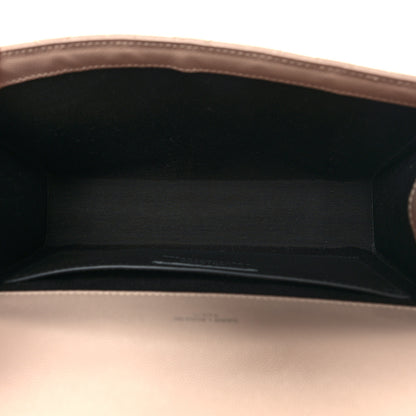 Saint Laurent Grain De Poudre Textured Mixed Matelasse Medium Triquilt Monogram Satchel Marble Pink 5 of 9