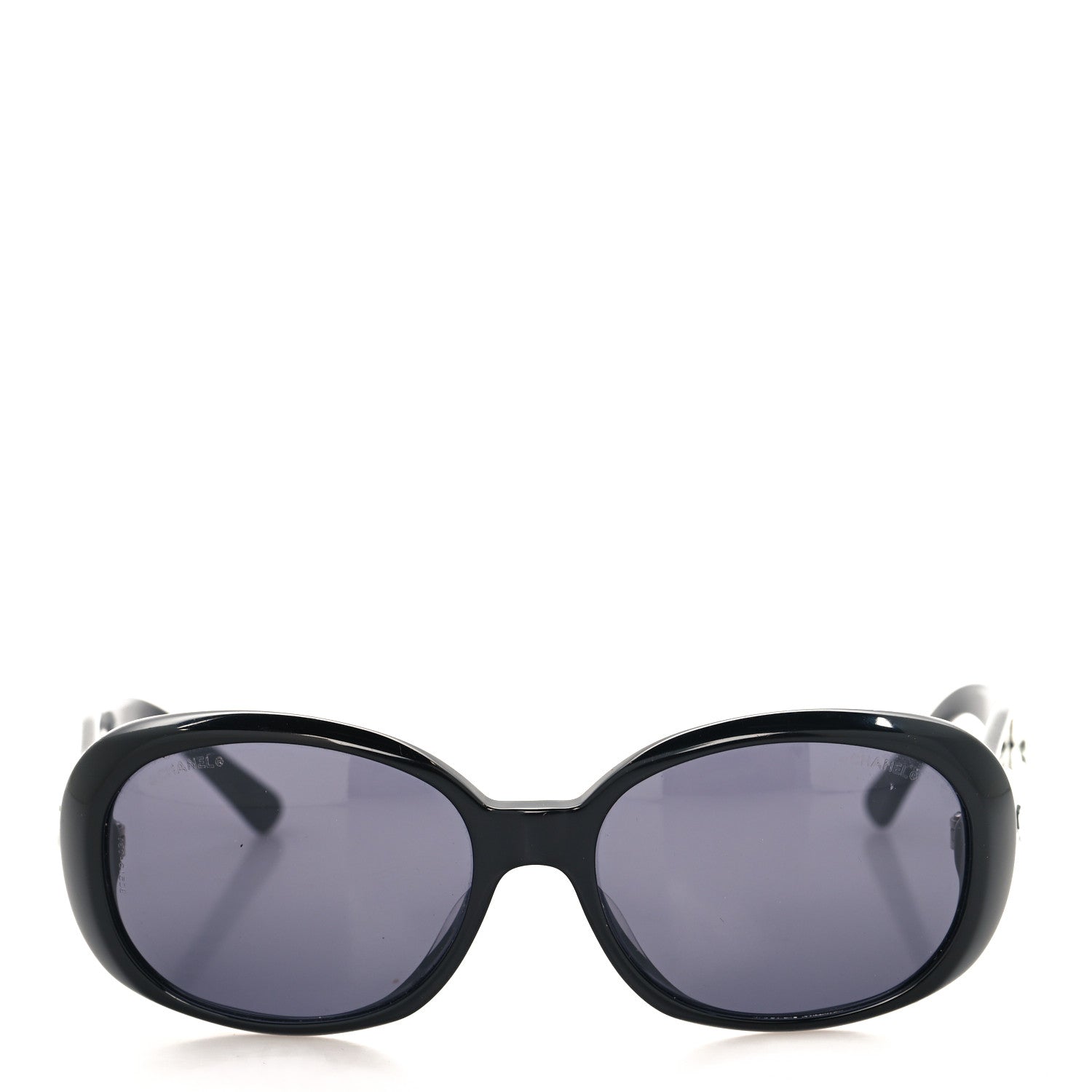 Chanel Camellia CC Sunglasses 5113 Black 2 of 8