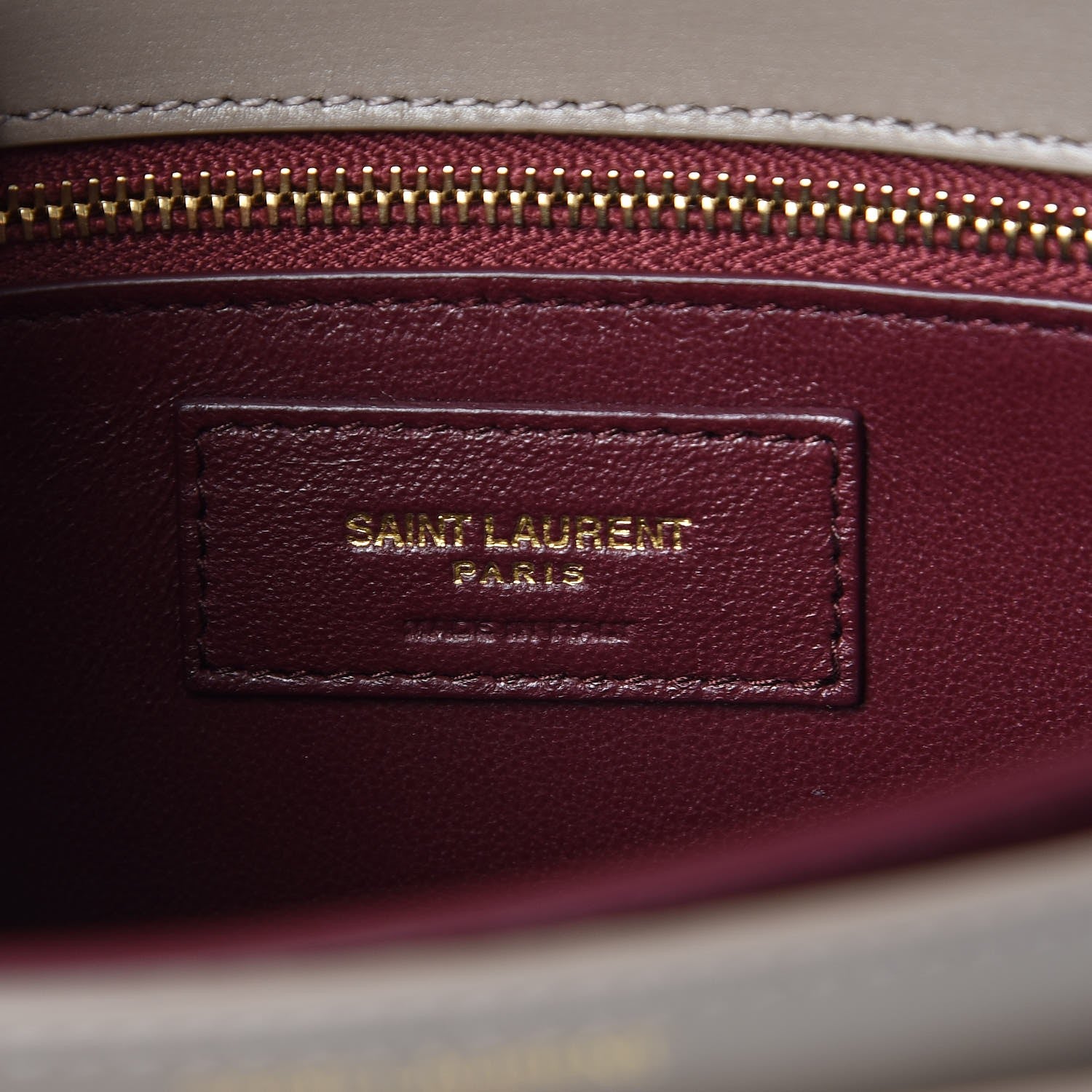 Saint Laurent Calfskin Monogram Cassandra Clasp Bag Mink Rouge Legion 8 of 11