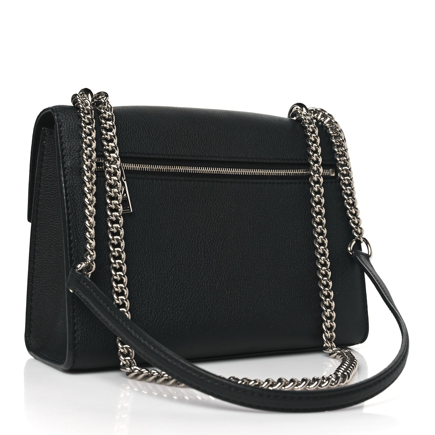 Louis Vuitton Soft Calfskin My Lockme Chain Bag BB Black 3 of 9