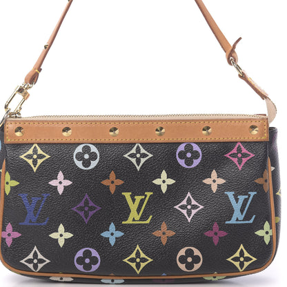 Louis Vuitton Monogram Multicolor Pochette Accessories Black 11 of 11