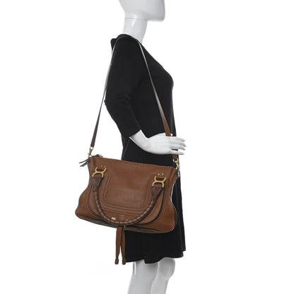 Chloe Calfskin Medium Marcie Satchel Tan 2 of 9