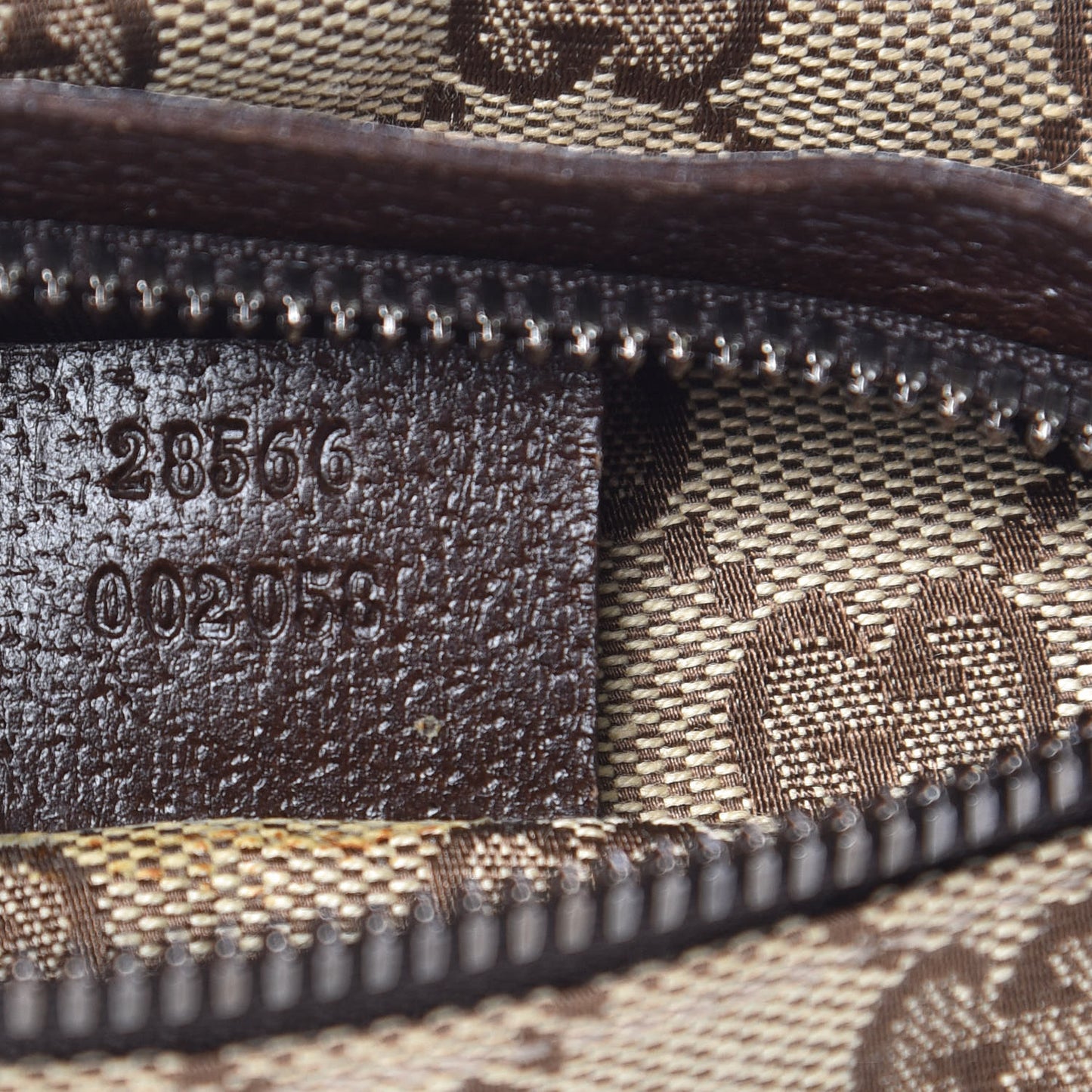 Monogram Web Belt Bag Dark Brown