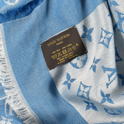 Louis Vuitton Wool Silk Monogram Shawl 3 of 3