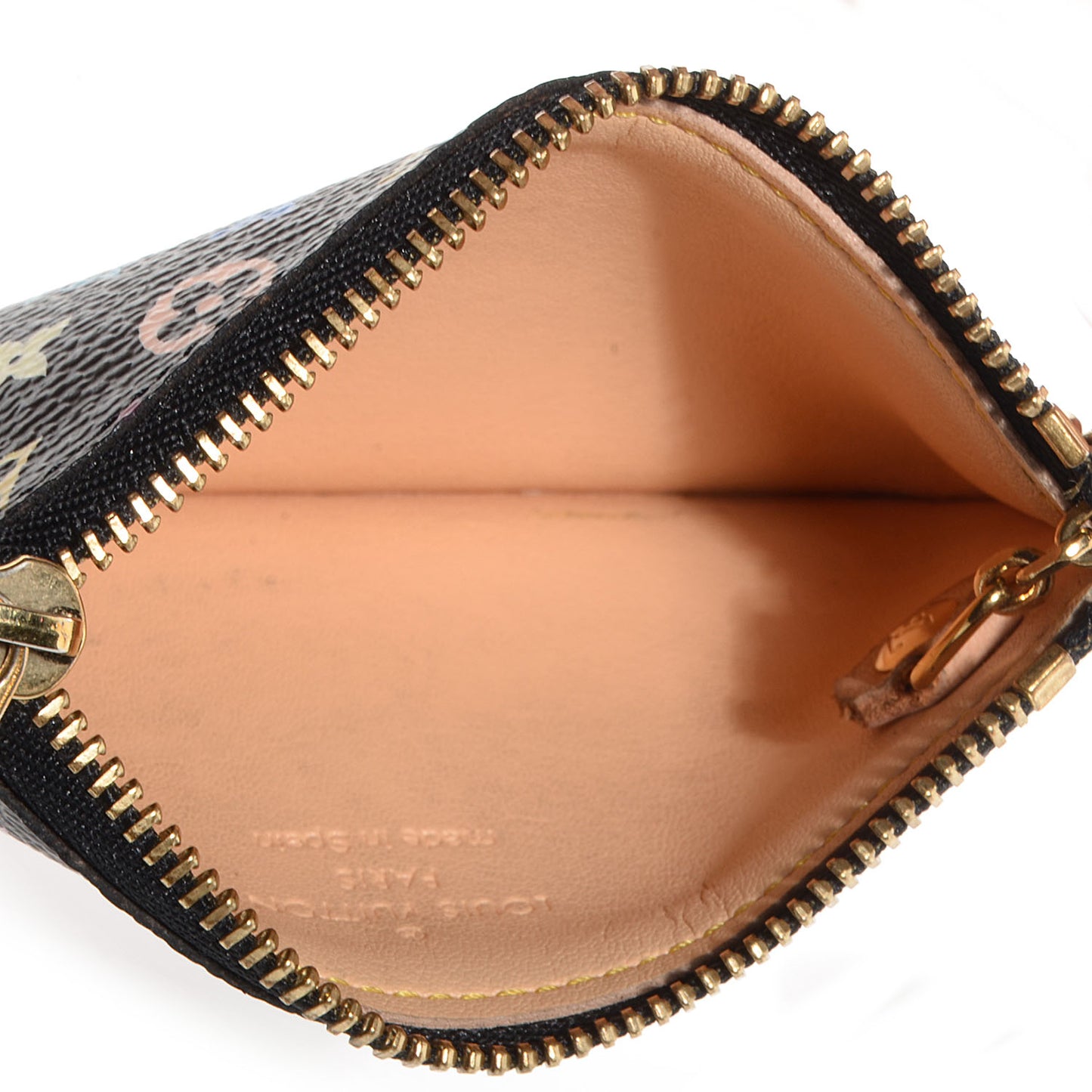 Monogram Multicolor Key Pouch Black