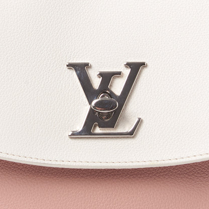 Louis Vuitton Soft Calfskin Lockme Ever Rose Ballet White Maito Black 8 of 10