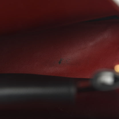 Prada Saffiano Cuir Medium Double Bag Black Fuoco 10 of 17