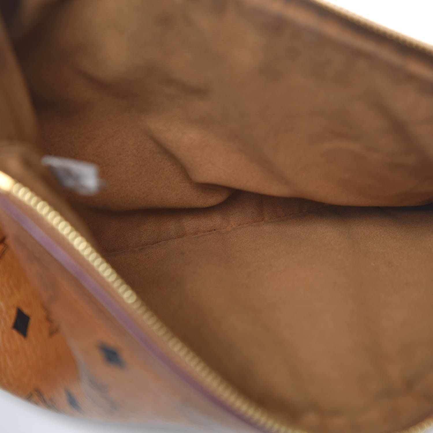 MCM Visetos Large Liz Reversible Shopper Tote Cognac 32 of 32