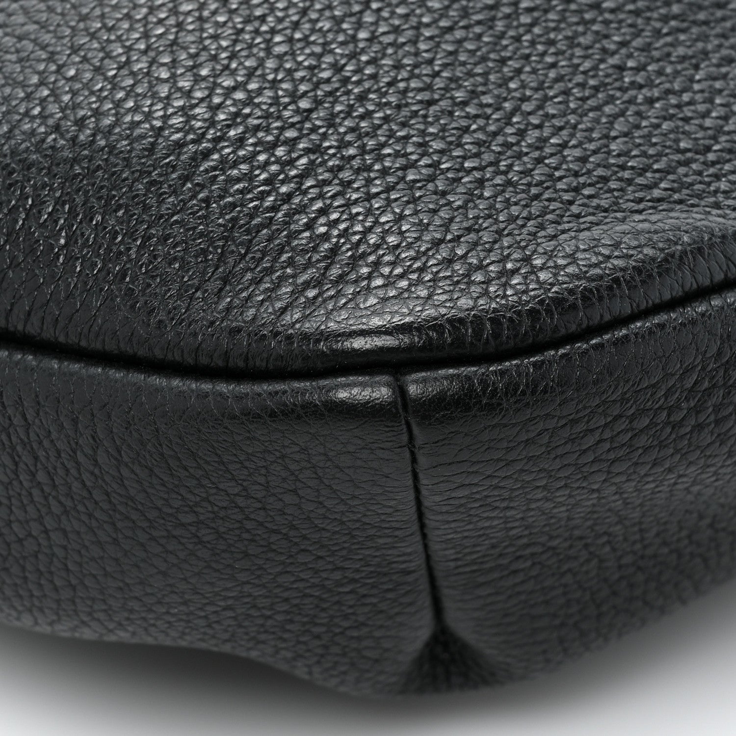 Gucci Grained Calfskin Logo Belt Bag Black 10 of 12