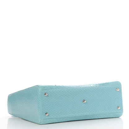 Christian Dior Python Large Lady Dior Blue 5 of 10