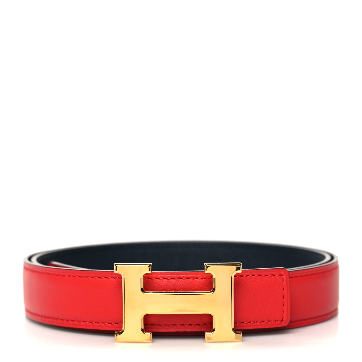 Hermes Epsom Swift 24mm Constance Belt 80 32 Rouge Casaque Black 1 of 6