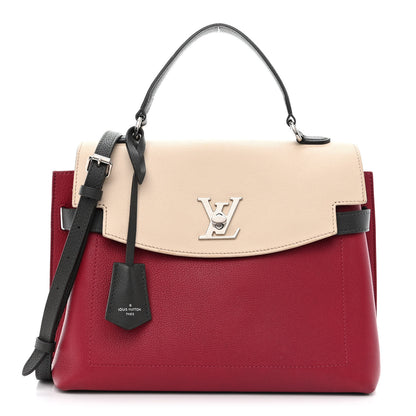 Louis Vuitton Soft Calfskin Lockme Ever Lie De Vin Etain Creme 1 of 13