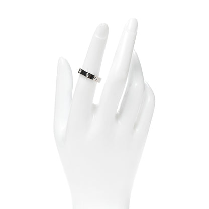 Cartier 18K White Gold 8 Diamond 4mm Wedding Band LOVE Ring 53 6.25 2 of 4