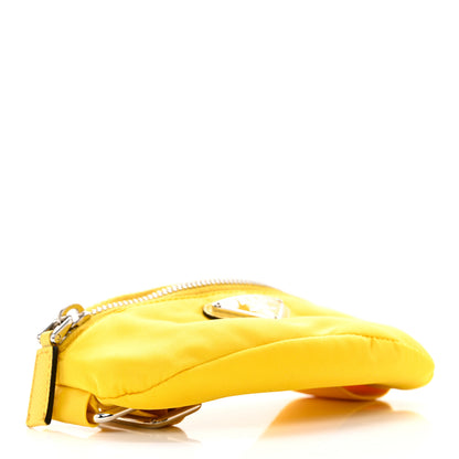 Prada Tessuto Nylon Wrist Pouch Giallo 4 of 11