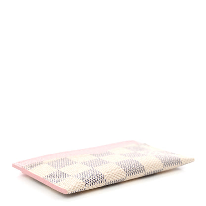 Louis Vuitton Damier Azur Daily Card Holder Rose Ballerine 4 of 7