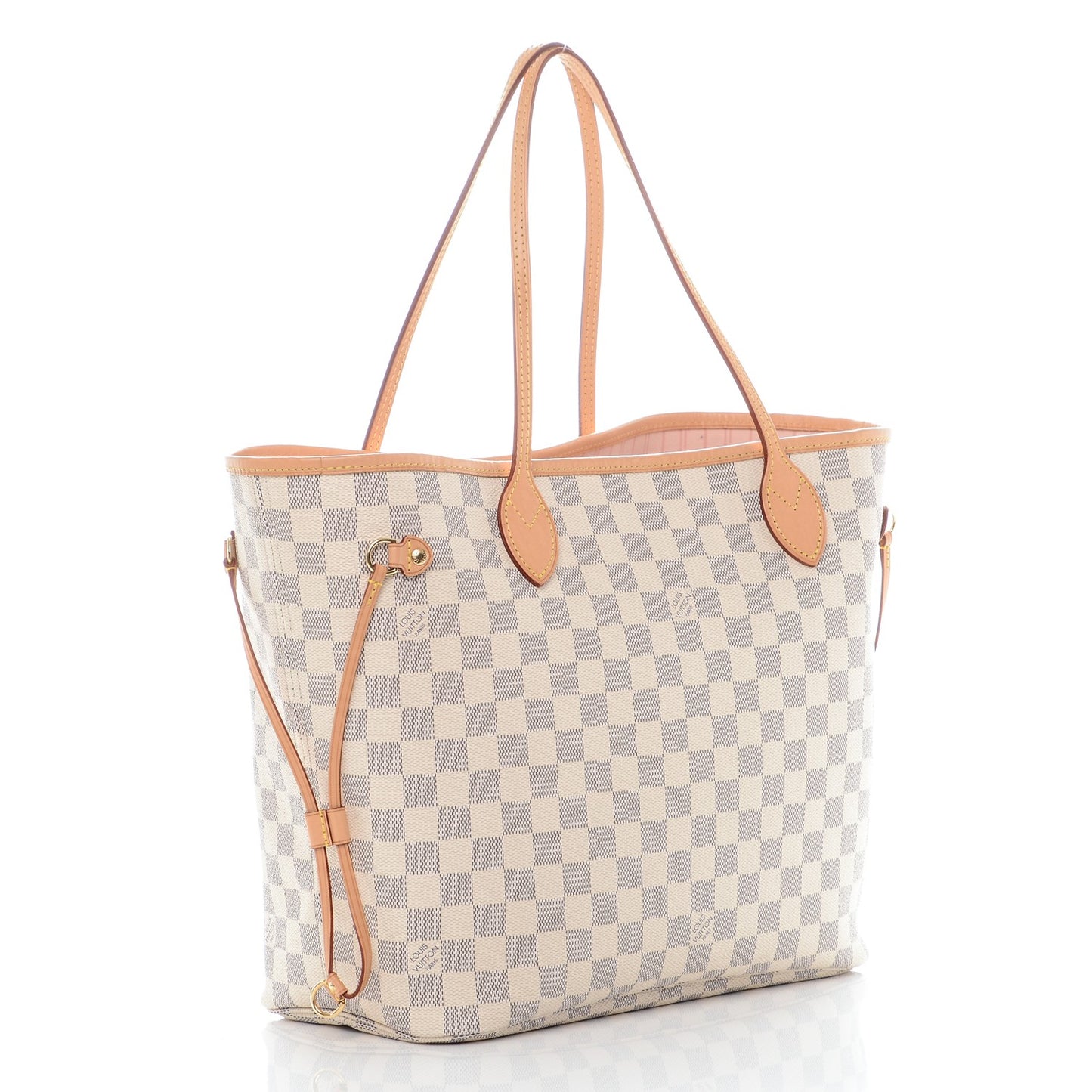 Damier Azur Neo Neverfull MM Rose Ballerine