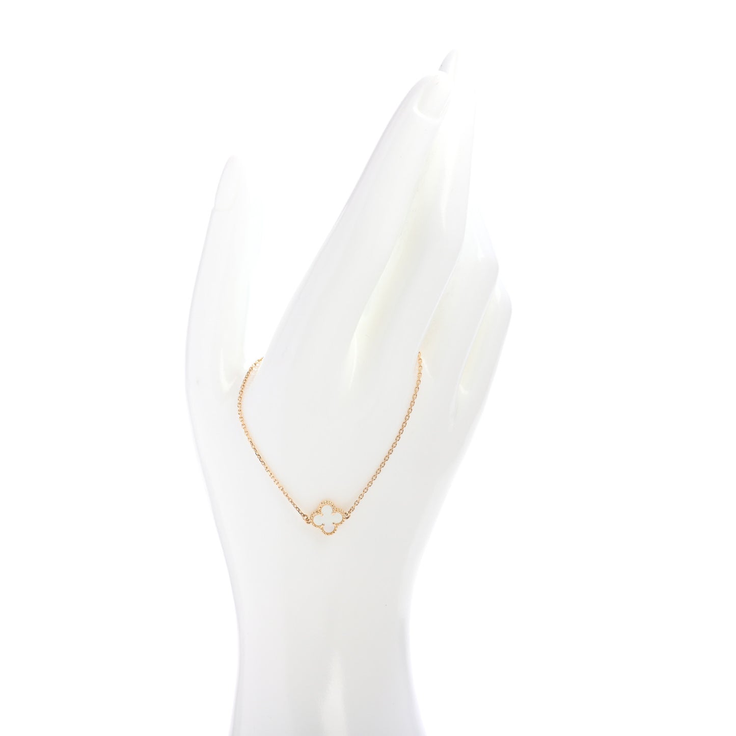 18K Yellow Gold Mother of Pearl Sweet Alhambra Bracelet
