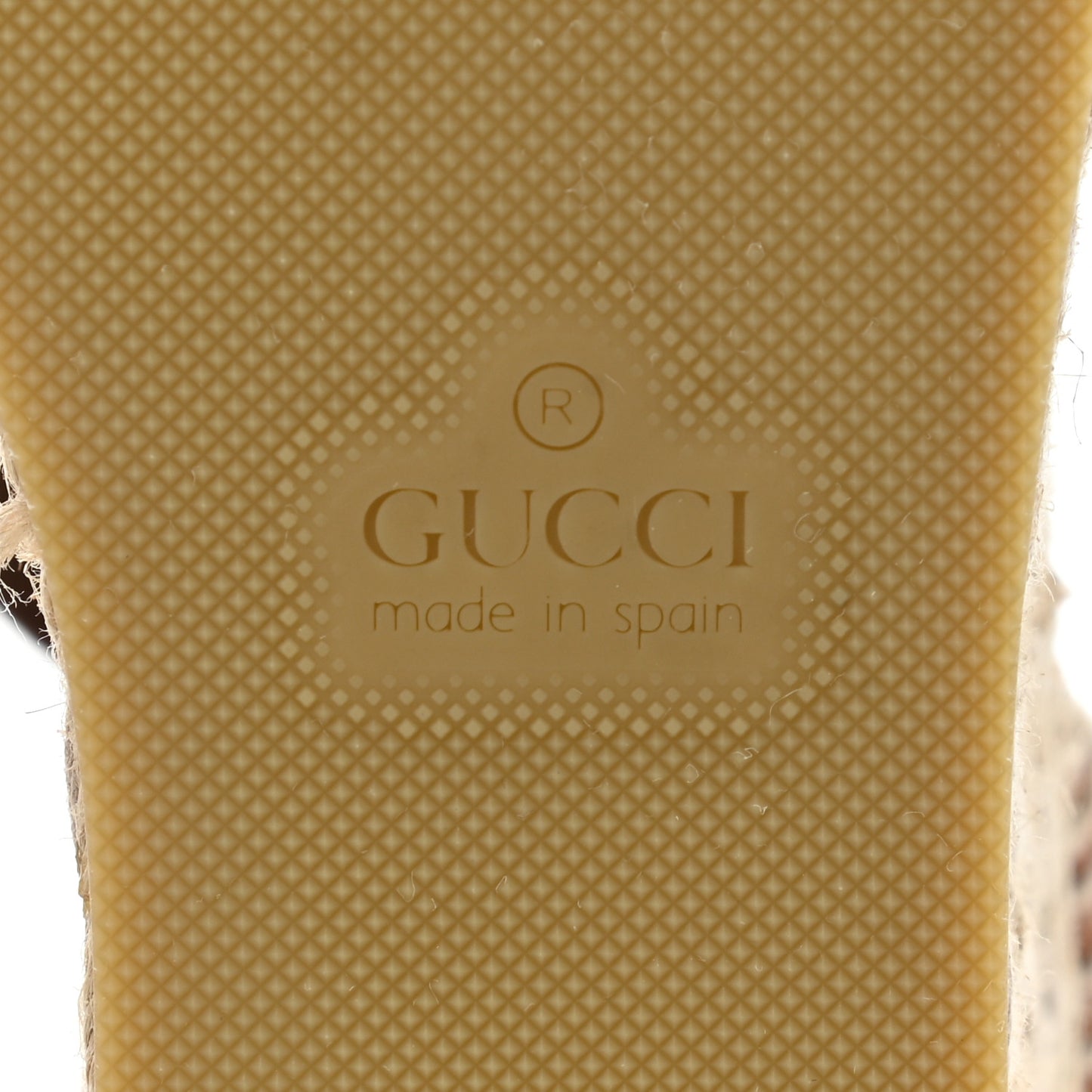 Nappa Matelasse GG Marmont Ankle Wrap Platform 35/120mm Espadrille Wedges 40 Cognac