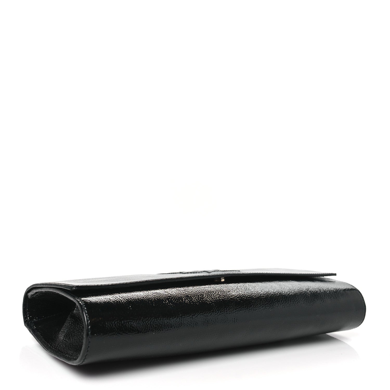 Saint Laurent Textured Patent Monogram Large Belle De Jour Clutch Black 4 of 9