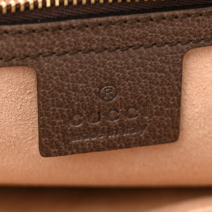 Gucci GG Supreme Monogram Textured Calfskin Web Medium Ophidia Shopping Tote Beige Ebony New Acero 6 of 10