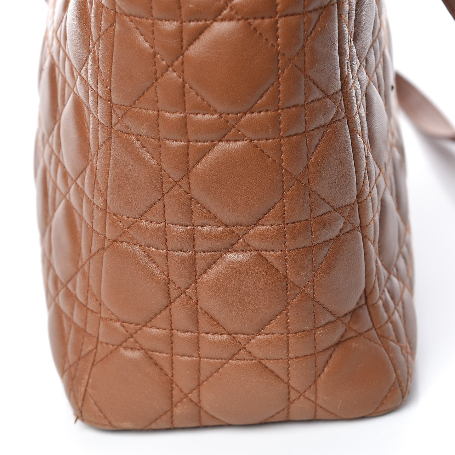 Lambskin Cannage Large Lady Dior Tan