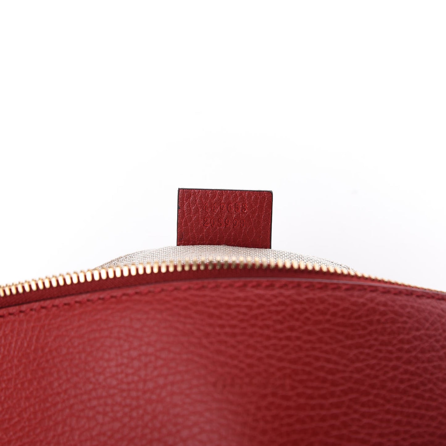 Calfskin Large Bamboo Clutch Red