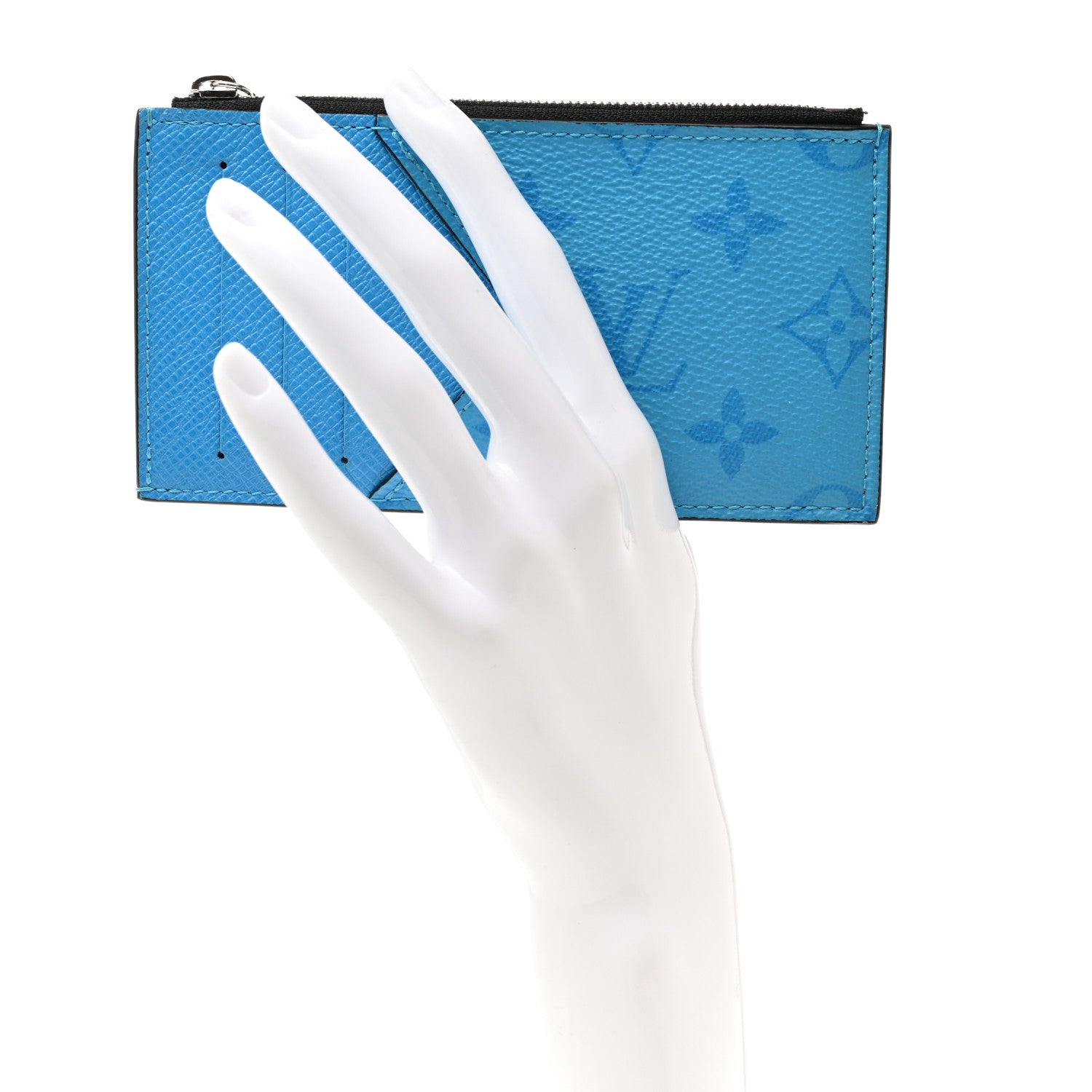 Louis Vuitton Taigarama Coin Card Holder Blue Lagoon 2 of 7