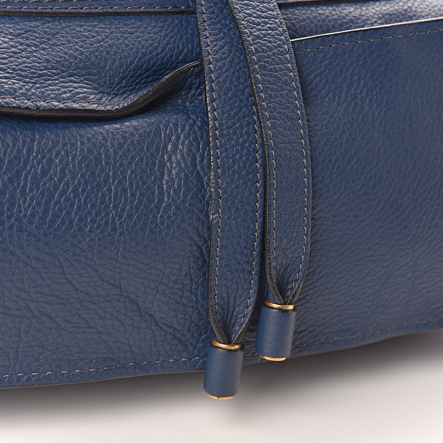 Calfskin Medium Marcie Satchel Royal Navy