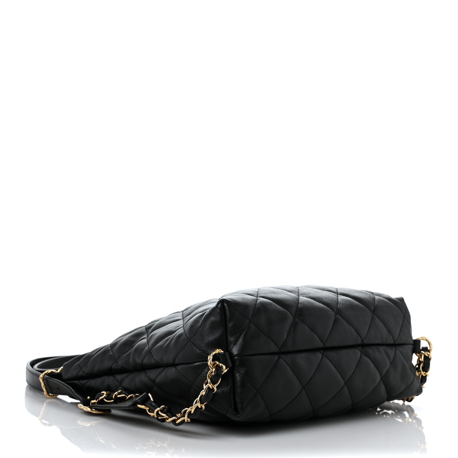 Chanel Lambskin Quilted Maxi Hobo Black 4 of 9