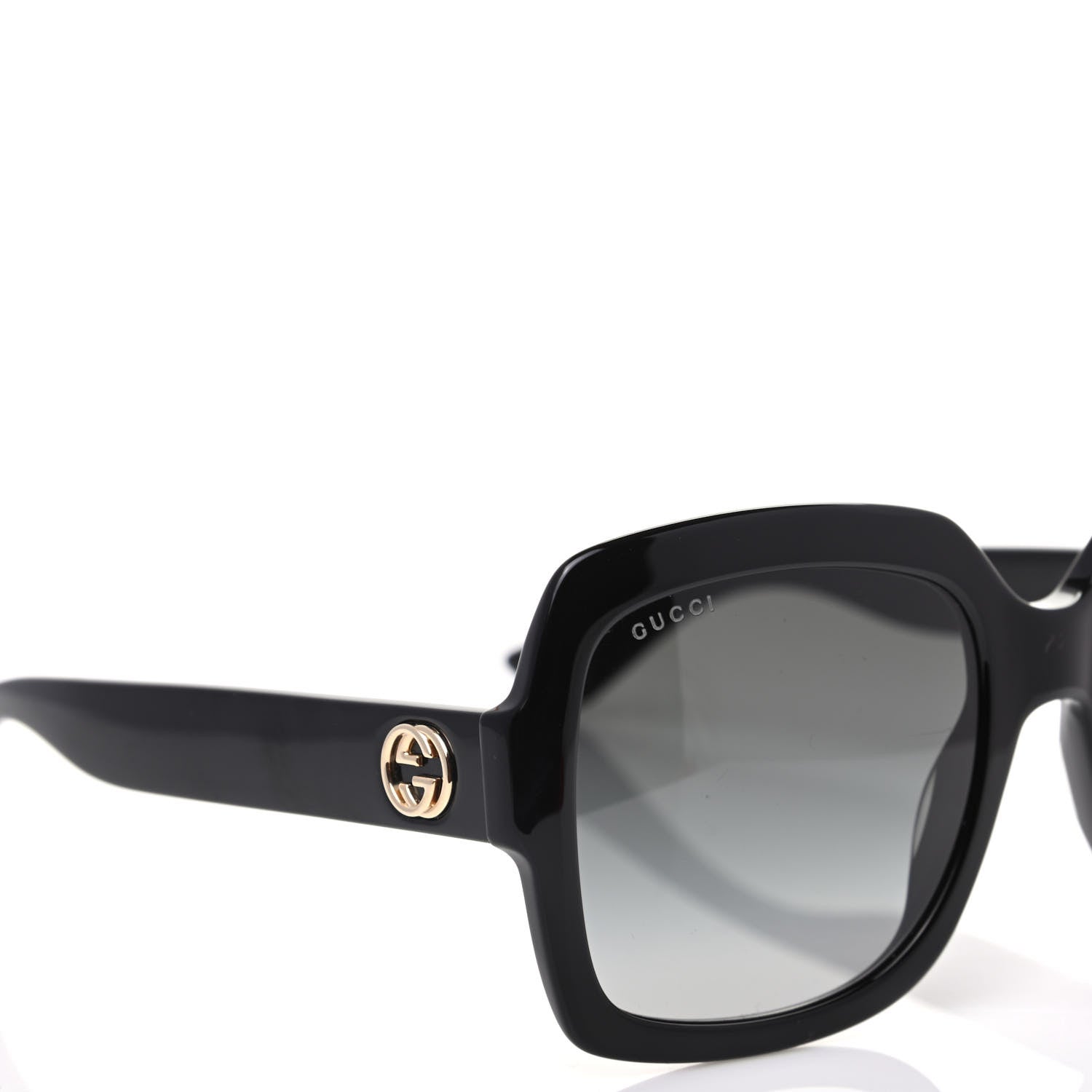 Gucci Oversized Square GG0036S Sunglasses Black 7 of 8