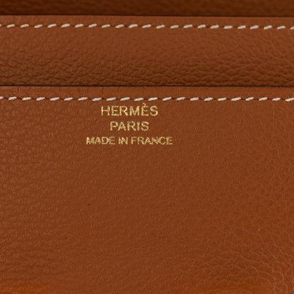Hermes Evercolor Constance Long Wallet Gold 7 of 13