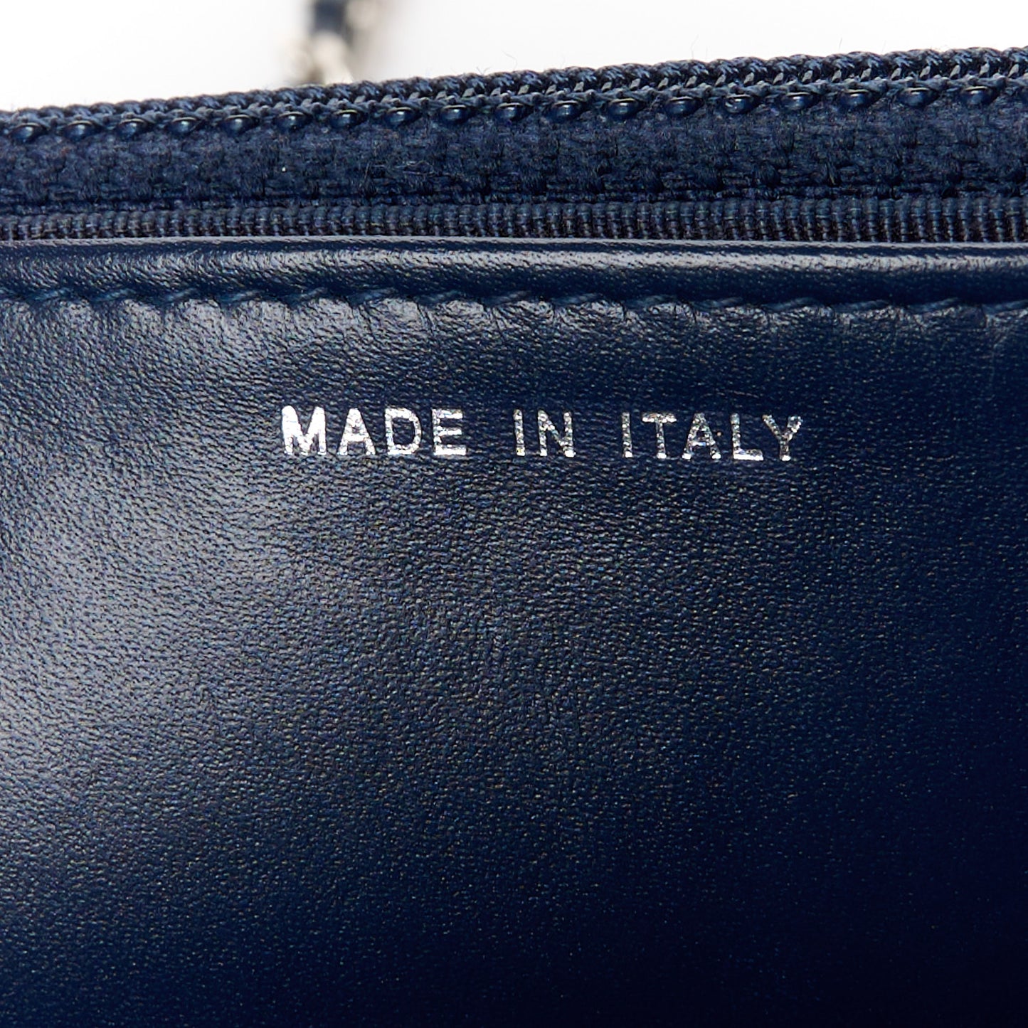 Caviar Chevron Wallet On Chain WOC Navy