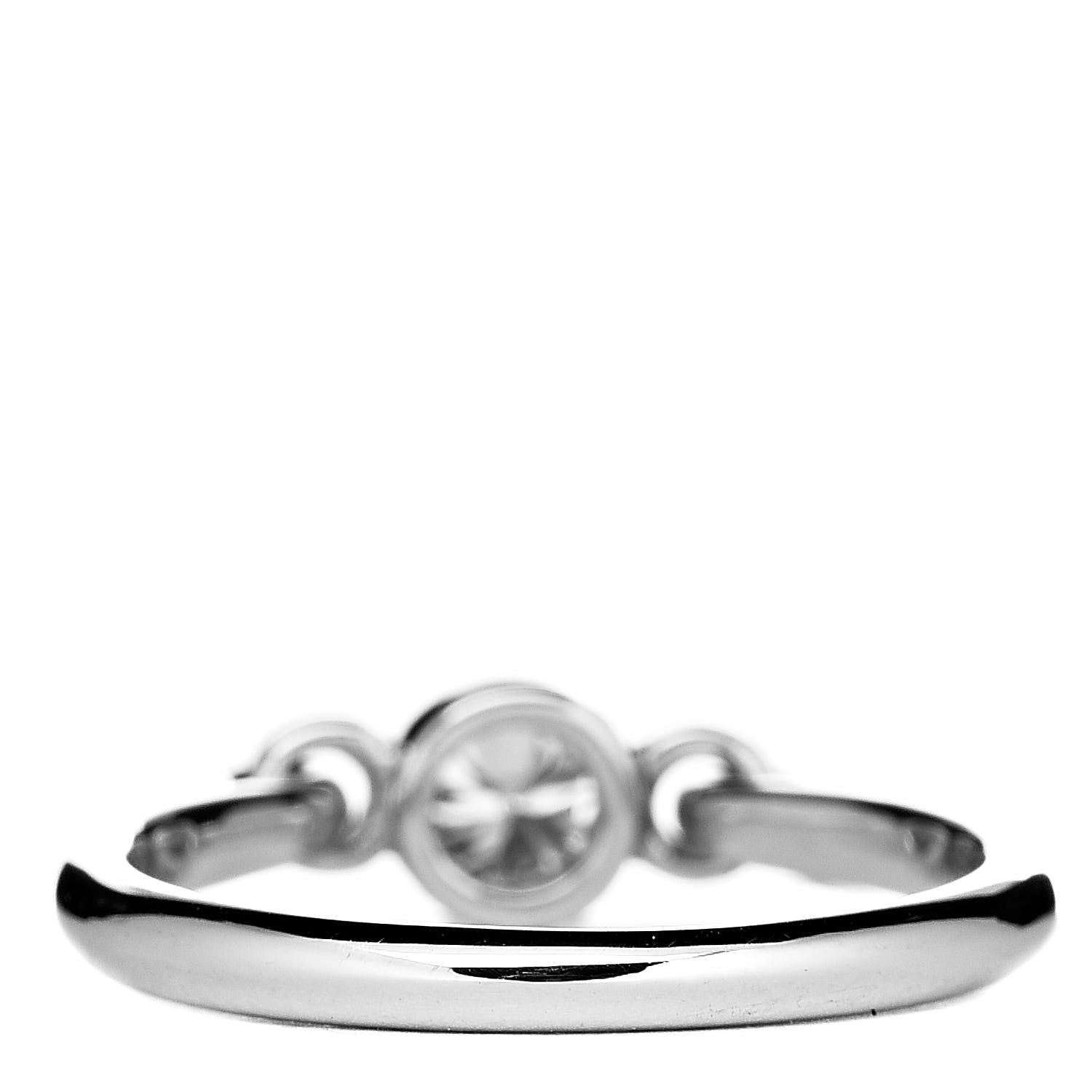Tiffany Platinum Diamond Elsa Peretti Swan Ring 50 5.25 3 of 4