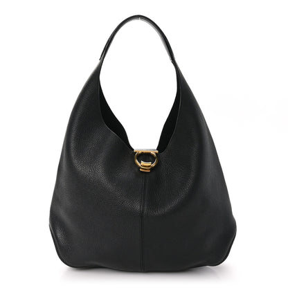 Salvatore Ferragamo Calfskin Margot Hobo Black 1 of 11