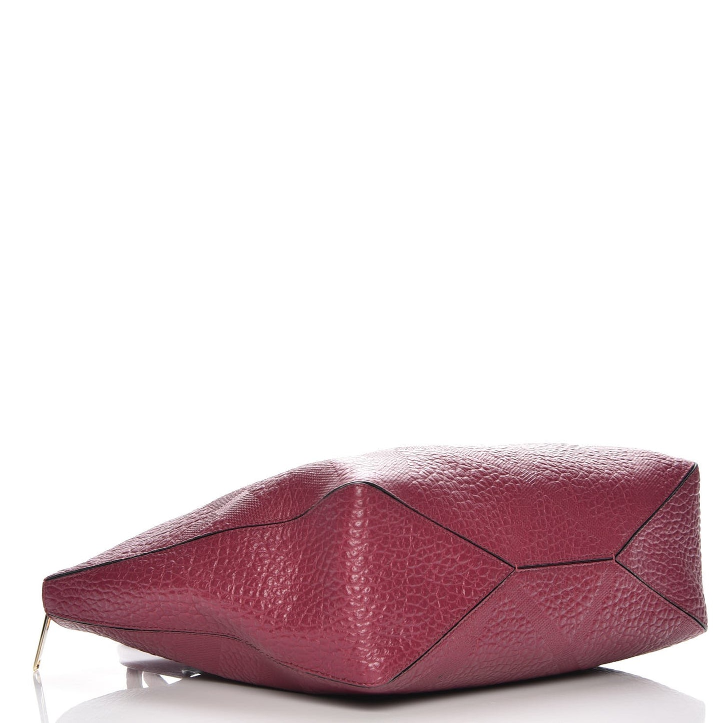 Heritage Grain Check Embossed Medium Dewsbury Tote Dark Plum