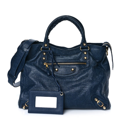 Balenciaga Agneau Giant 12 Gold Hardware Velo Bleu Obscur 1 of 15