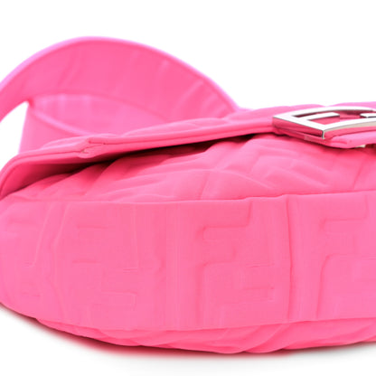 Fendi Lycra FF 1974 Embossed Baguette Rosa Fluo 8 of 10