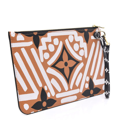 Louis Vuitton Monogram Giant Crafty Neverfull MM GM Pochette Creme Caramel 2 of 5