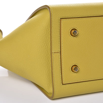Celine Crisped Calfskin Mini Tie Knot Tote Chartreuse 9 of 11