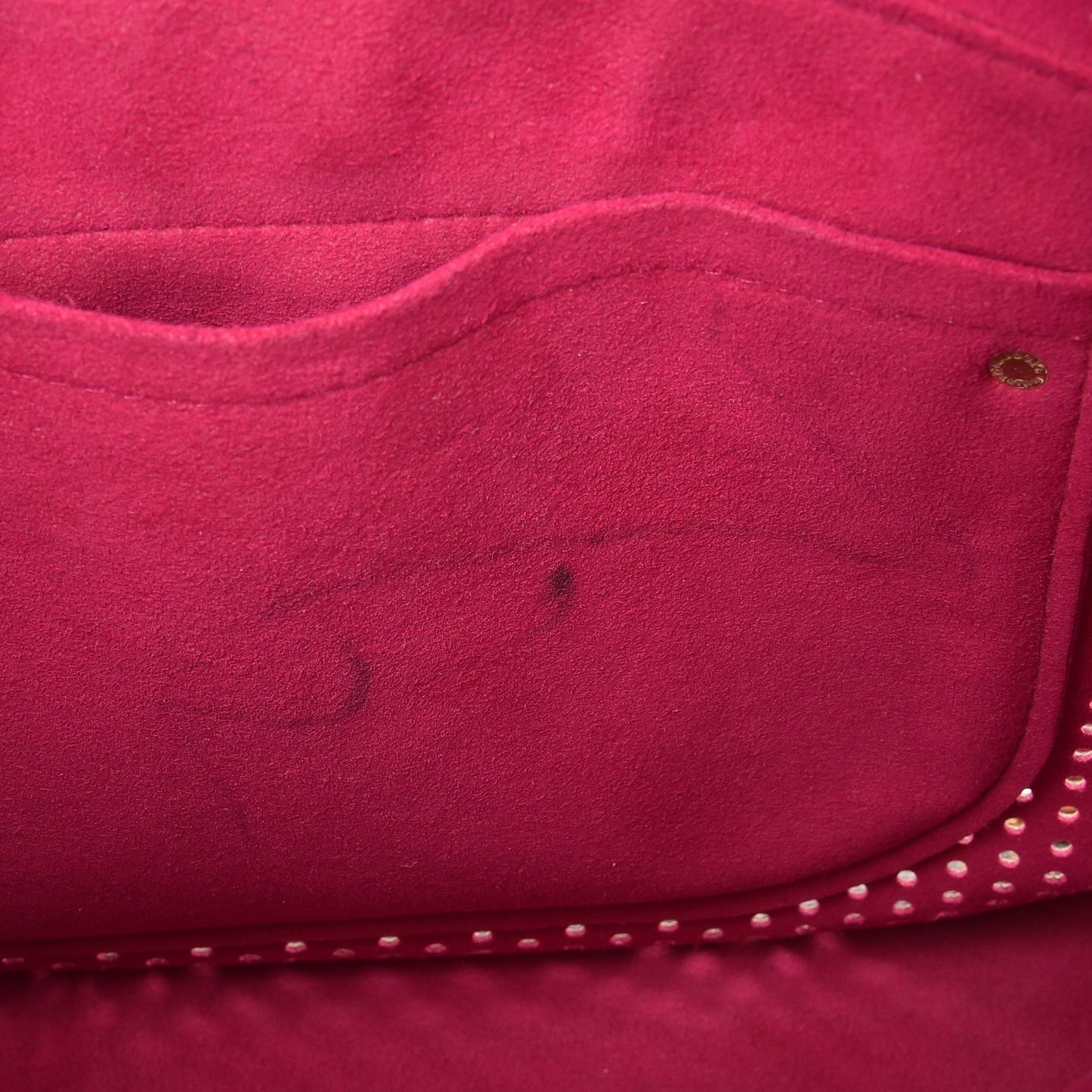Monogram Perforated Musette Fuchsia