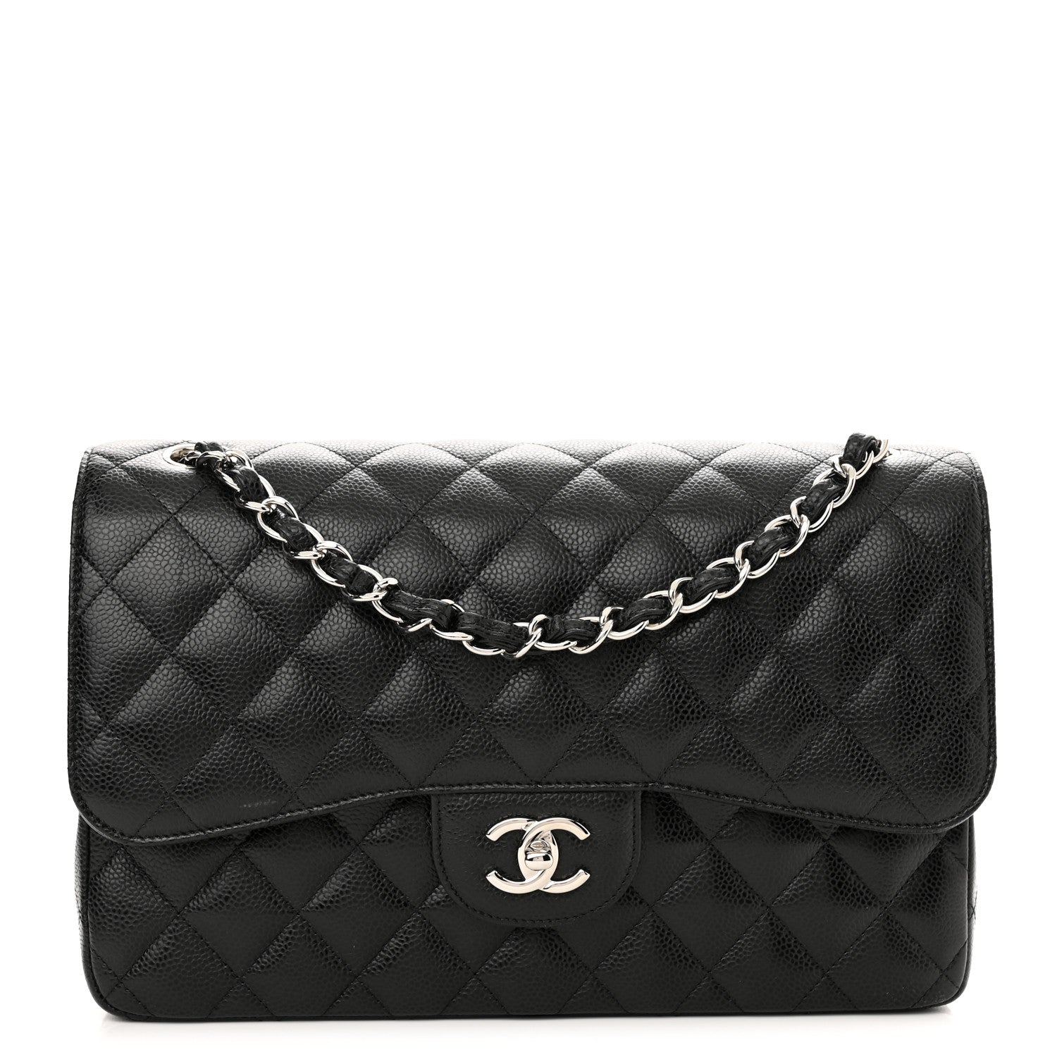 Chanel Caviar Quilted Jumbo Double Flap Black 1 of 11