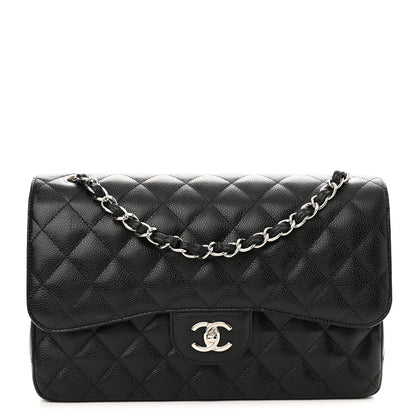 Chanel Caviar Quilted Jumbo Double Flap Black 1 of 11