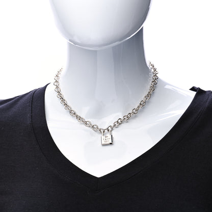 Tiffany Sterling Silver 1837 Lock Charm Necklace 2 of 7