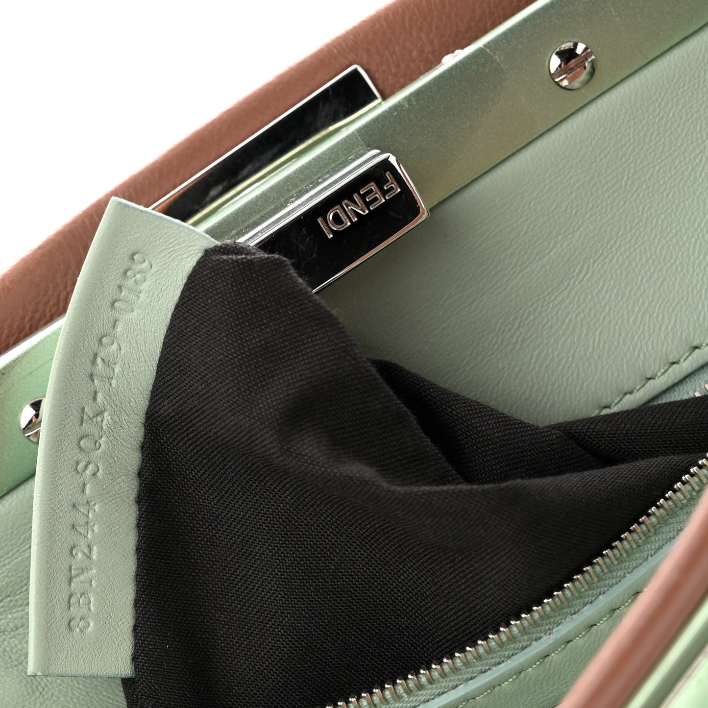 Nappa Colorblock Mini Peekaboo Iconic Satchel English Rose Plaster Oxigen