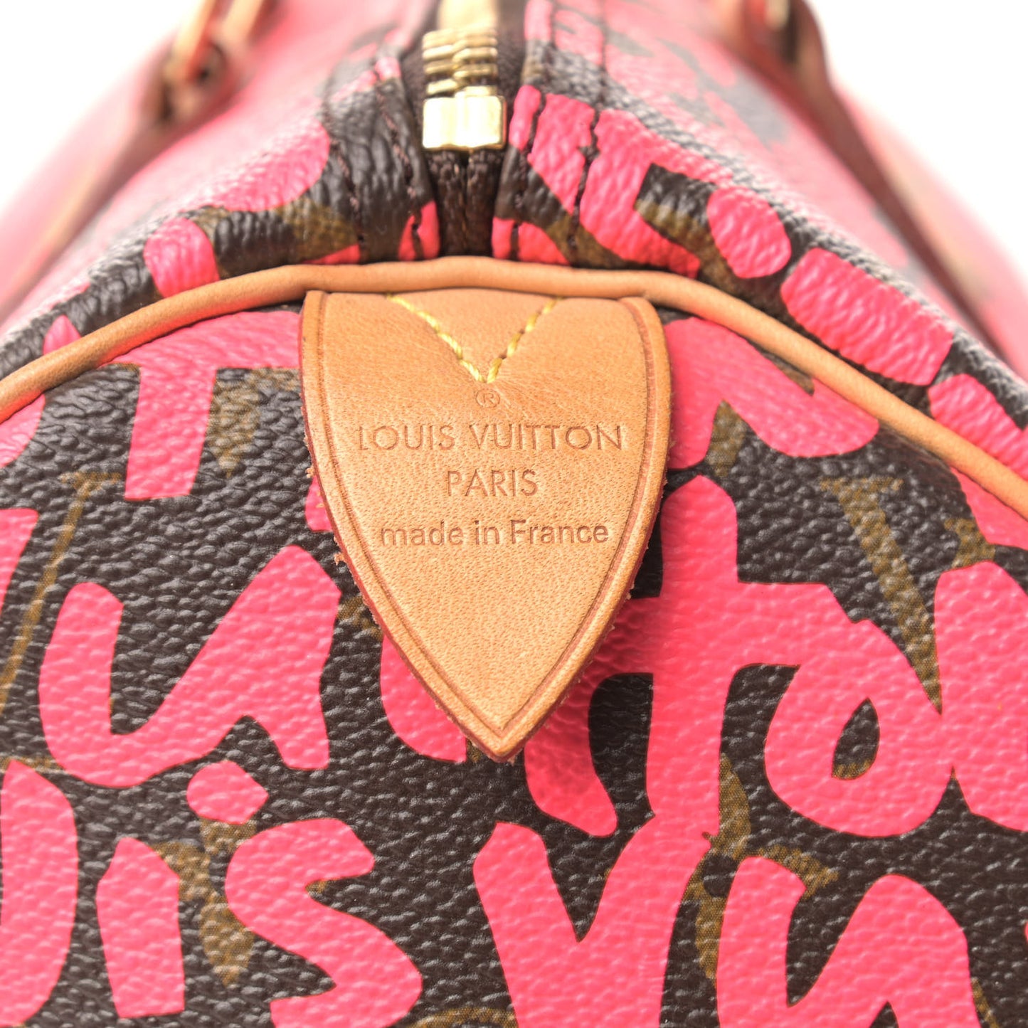 Monogram Graffiti Speedy 30 Fuchsia