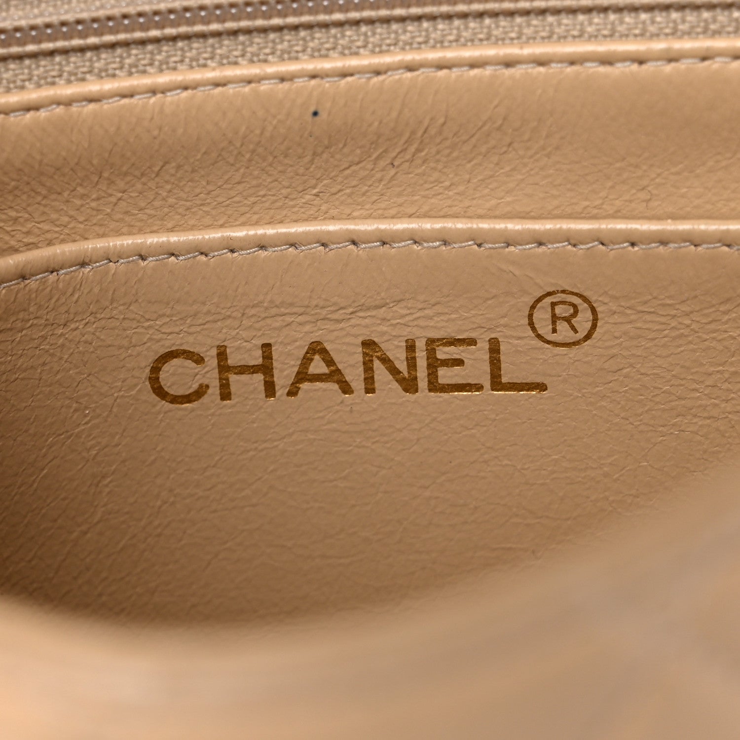 Chanel Lambskin Quilted Mini Square Flap Beige 5 of 26