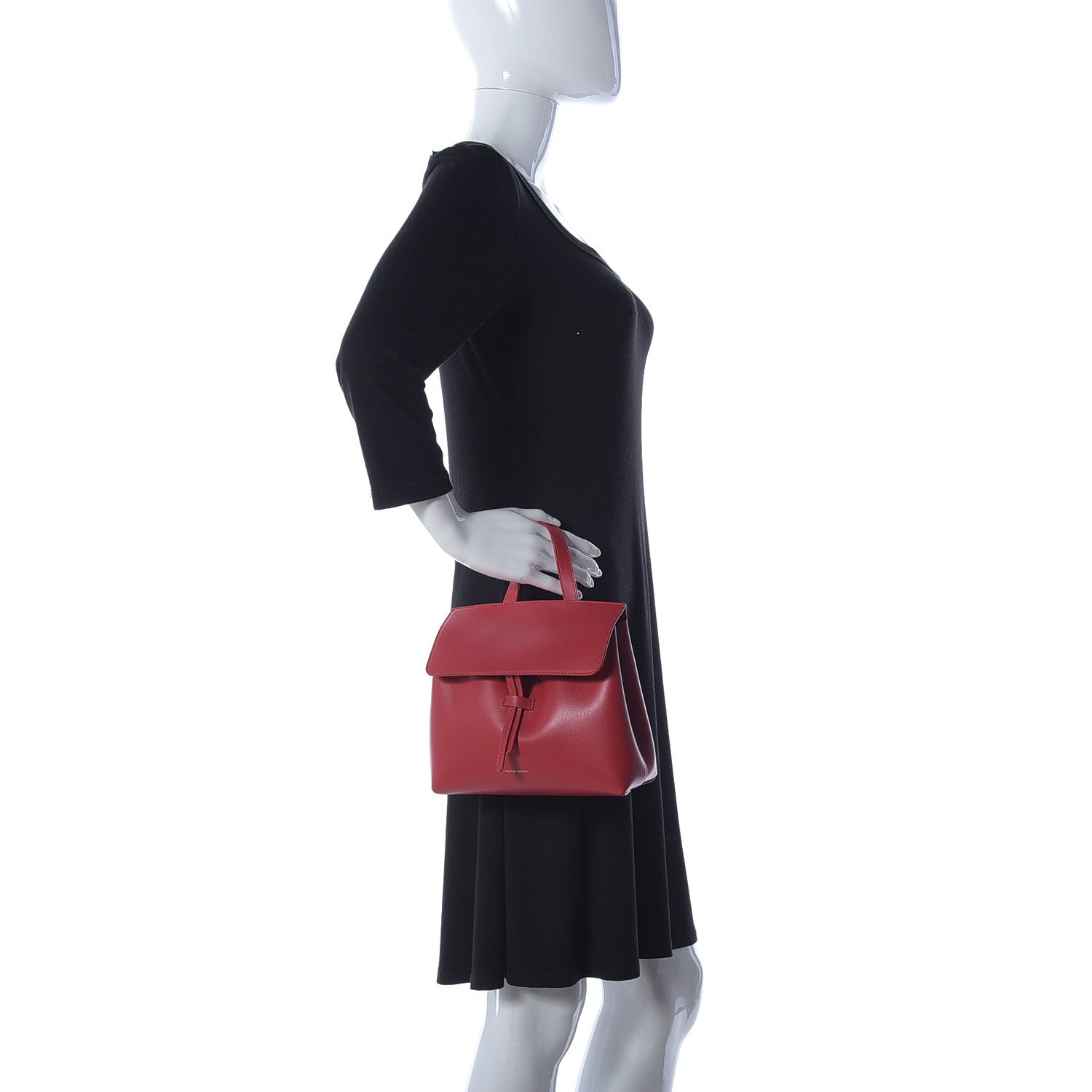 Mansur Gavriel Calfskin Mini Mini Lady Bag Flamma 3 of 9
