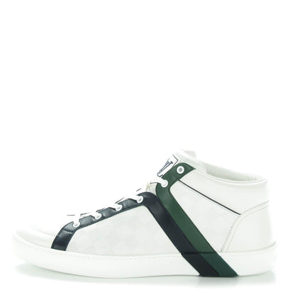Louis Vuitton Calfskin Damier Meteor Sneakers 10 White 1 of 9
