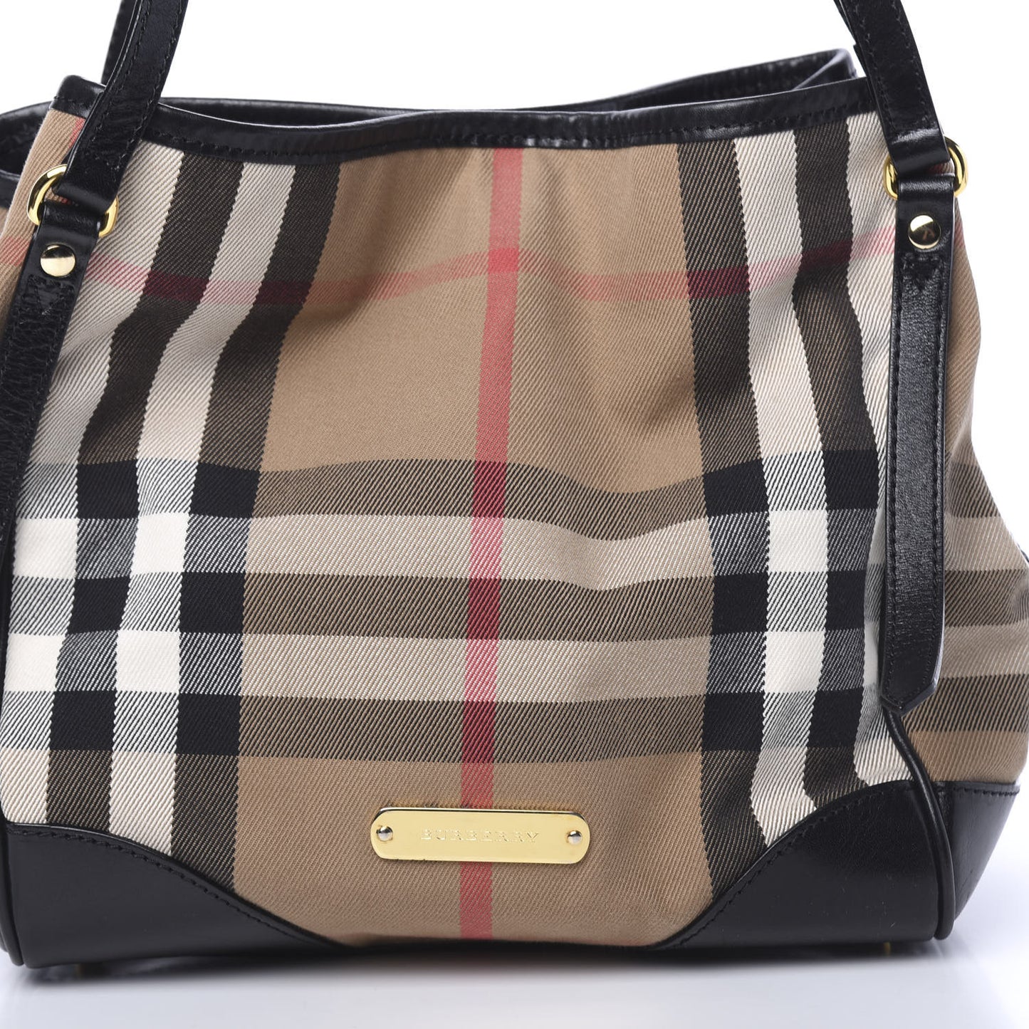 House Check Small Canterbury Tote Black
