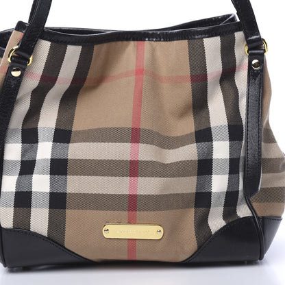 Burberry House Check Small Canterbury Tote Black 10 of 12